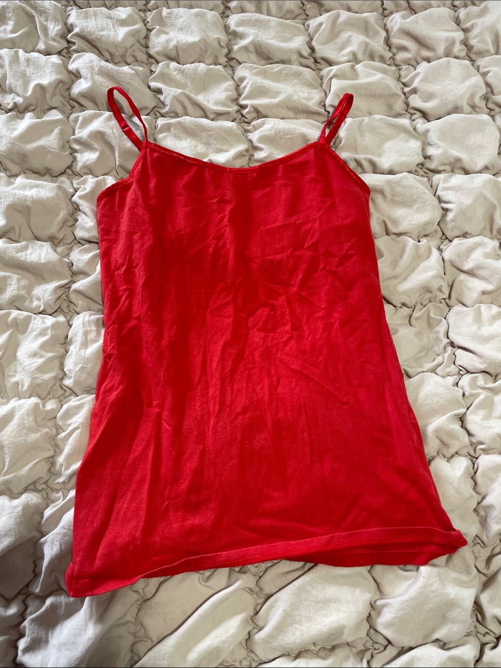 SO Red Spaghetti-Strap Camisole